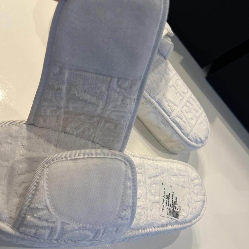 $475 White Versace Medusa Head Fabric platform slippers Size 41 - Picture 10 of 12